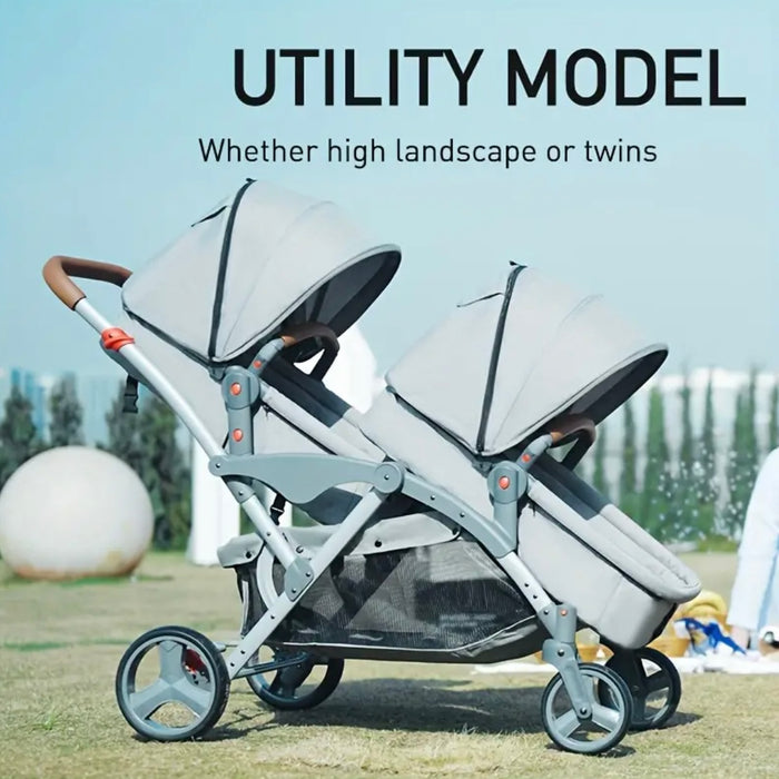 Compact Twin Baby Stroller