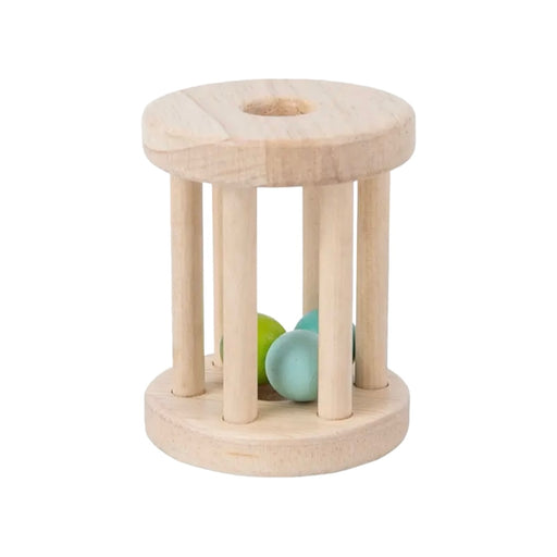 Wooden Rolling Bell Rattle