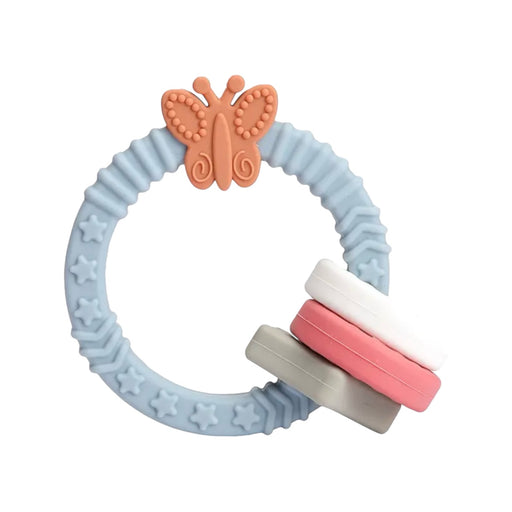 Silicone Butterfly Rattle Teether